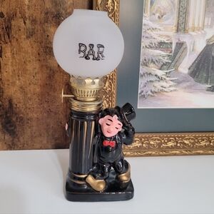 Vintage "Drunk Hobo" Charlie Chaplin Bar Mini Oil Lamp